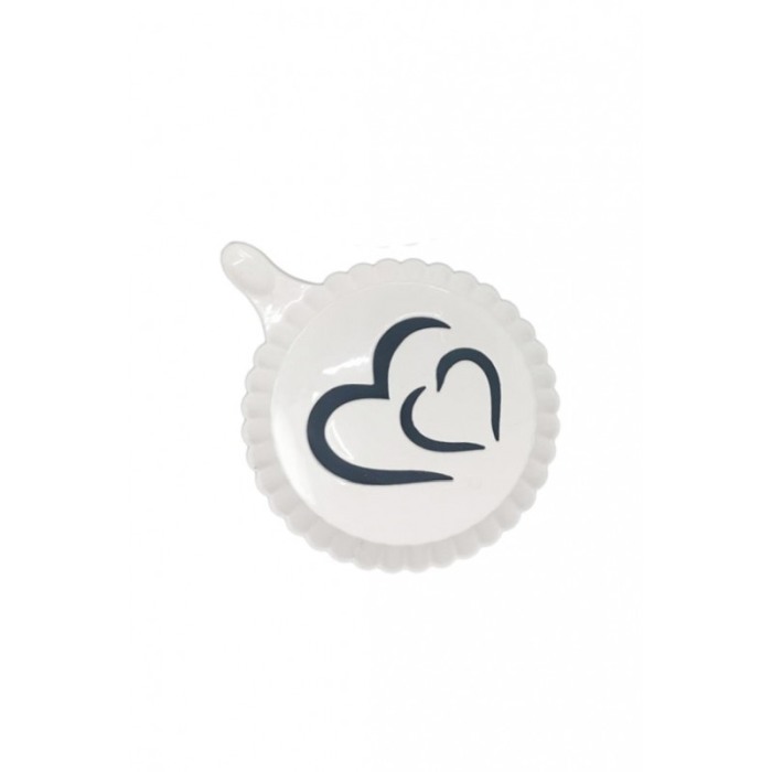 Set 4 forme de ornat cafea sau prajituri Arts III , din plastic, reutilizabile, usor de folosit si curatat, alb, 9 cm, Doty [5]