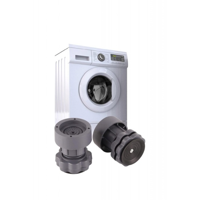 Set 4 picioare pentru masina de spalat rufe MoveIT Suport, Plastic, Se Regleaza Pe Inaltime, Gri, eficiente, Doty® [1]