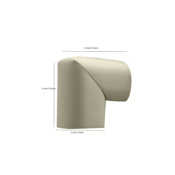 Set 4 protectii SafeHouseDoty® din spuma groasa pentru colturi mobilier, sistem de siguranta pentru copii, gri [6]