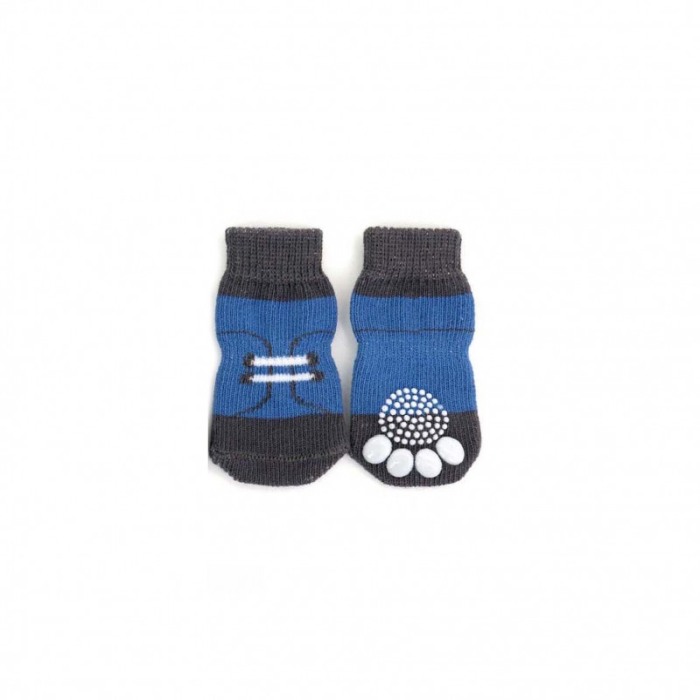 Set 4 Sosete pentru animalele de companie de talie mica, 25 mm, cu talpa anti alunecare, Doty® [2]