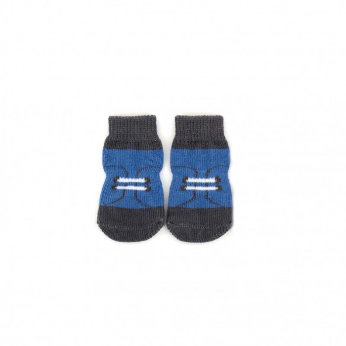 Set 4 Sosete pentru animalele de companie de talie mica, 25 mm, cu talpa anti alunecare, Doty® [3]