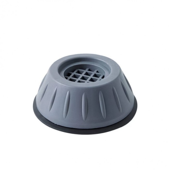 Set 4 suporturi antivibratie Antisock Fix, pentru masina de spalat, eficient, gri/negru, 7.5x4 cm [4]