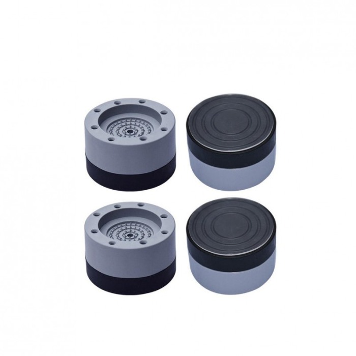 Set 4 suporturi antivibratie FixedMachine,pentru masina de spalat, eficient, gri/negru, 7x3.5 cm [1]