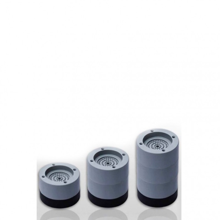 Set 4 suporturi antivibratie FixedMachine,pentru masina de spalat, eficient, gri/negru, 7x3.5 cm [4]