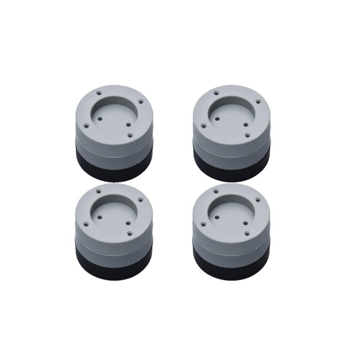 Set 4 suporturi antivibratie FixedMachine,pentru masina de spalat, eficient, gri/negru, 7x3.5 cm [6]