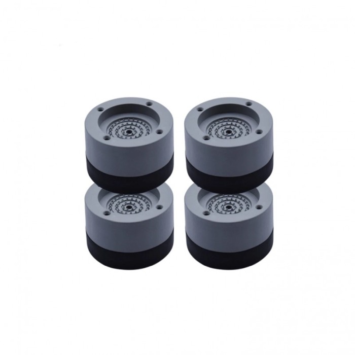 Set 4 suporturi antivibratie FixedMachine,pentru masina de spalat, eficient, gri/negru, 7x3.5 cm [7]