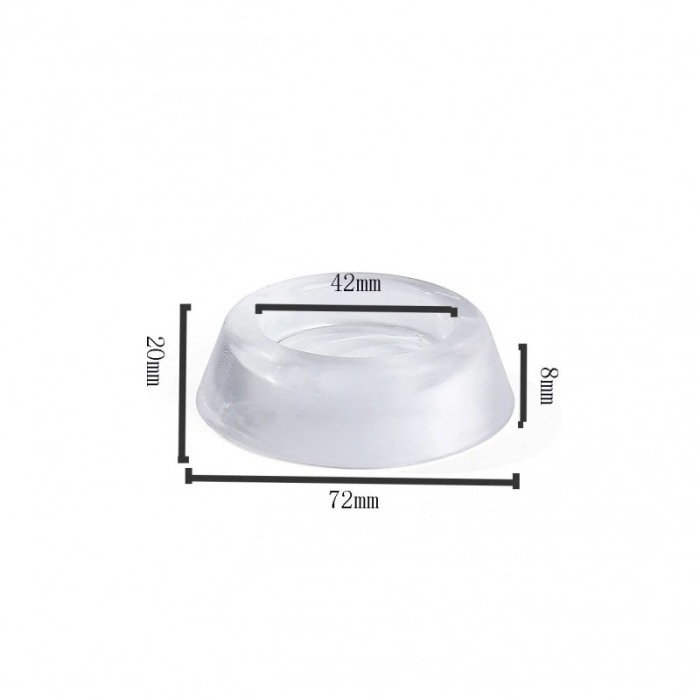 Set 4 suporturi antivibratie FootPad, pentru masina de spalat si mobila, silicon, transparente, 7x2 cm [7]