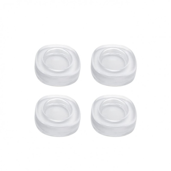 Set 4 suporturi antivibratie FootPad, pentru masina de spalat si mobila, silicon, transparente, 7x2 cm [4]