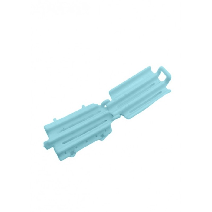 Set 6 bucati Bigudiuri WavyHair, usor de utilizat, pentru volum la radacina si stilizare, turcoaz, 6x3 cm, Doty® [5]
