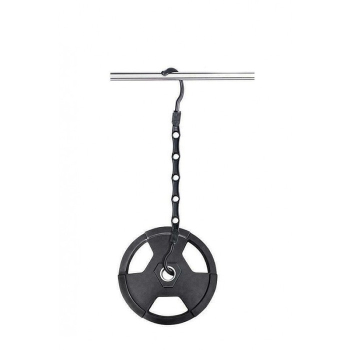 Set 8 organizatoare umerase Hanger Eight, materiale de calitate, multiple functii, economisire spatiul,usor de folosit,negru,dot [8]