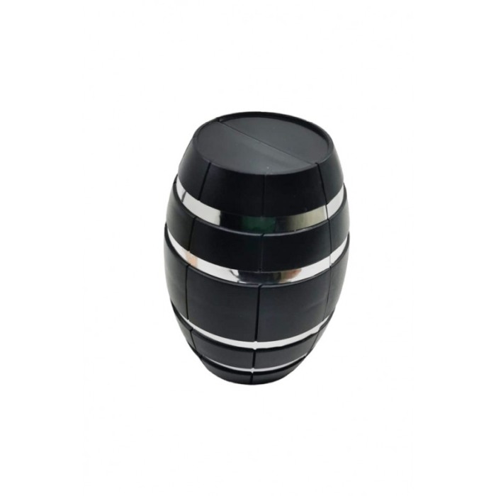 Set accesorii pentru vin Barrel, toc forma butoi, 3 piese, contine tirbuson, dop si inel, inox, negru, Doty®️ [3]