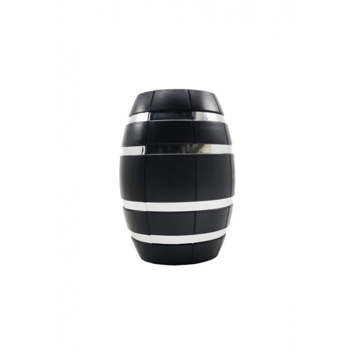 Set accesorii pentru vin Barrel, toc forma butoi, 3 piese, contine tirbuson, dop si inel, inox, negru, Doty®️ [4]