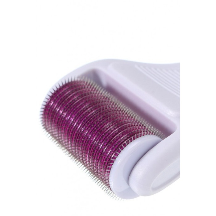 Set Aparat 6 in 1 cu ace din titan pentru regenerarea pielii PinSkin Doty®, manual, anti imbatranire, 5 capete, alb/roz [6]