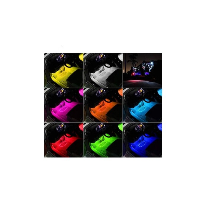 Set Baghete 12 Leduri Iluminare Ambientala LED AutoSwitchOn Doty®, Interior Masina, RGB cu Telecomanda [5]