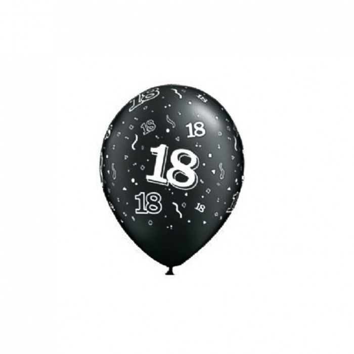 Set baloane majorat 18, marime 30 cm, culoare negru, 20 buc, Doty [2]