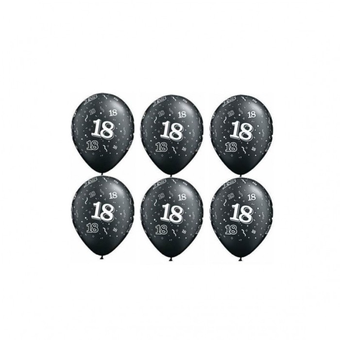 Set baloane majorat 18, marime 30 cm, culoare negru, 20 buc, Doty [1]