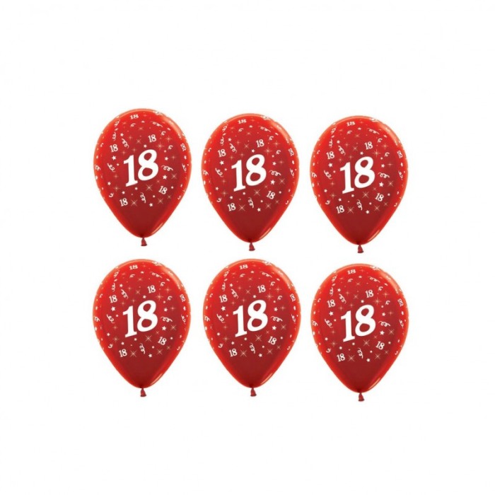 Set baloane majorat 18, marime 30 cm, culoare rosu, 20 buc [3]