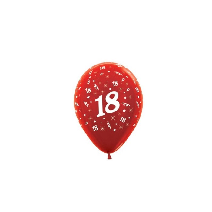 Set baloane majorat 18, marime 30 cm, culoare rosu, 20 buc [4]