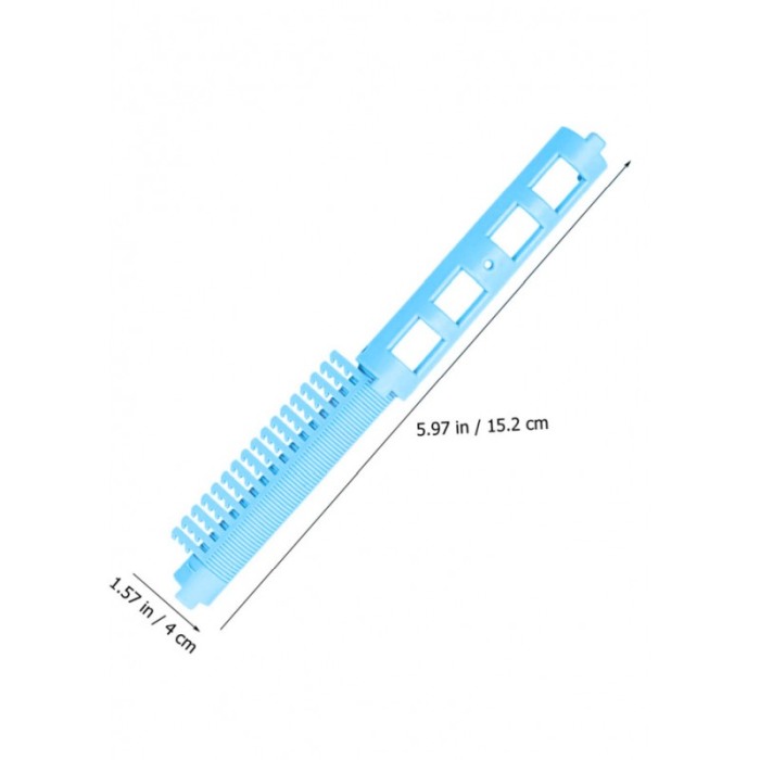 Set Bigudiuri Curlish, 4 bucati, usor de utilizat, pentru volum la radacina si stilizare, albastru deschis, 15x4 cm, Doty® [3]