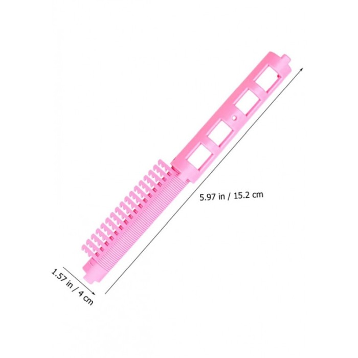 Set Bigudiuri Curlish, 4 bucati, usor de utilizat, pentru volum la radacina si stilizare, roz, 15x4 cm, Doty® [4]