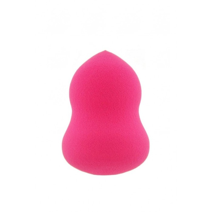 Set Bonita cu buretel cosmetic in forma de para si dispozitiv de curatare faciala, din silicon, rosu/roz [5]