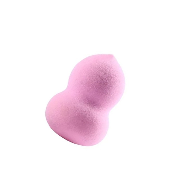 Set Bonita cu buretel cosmetic in forma de para si dispozitiv de curatare faciala, din silicon, roz [9]