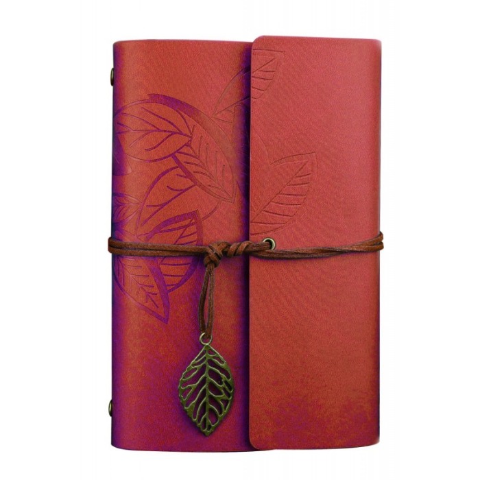 Set cadou de caligrafie vintage EpoqueInk Doty®, cu agenda inclusa, calimara si suport, accente aurii, stilou cu pana, rosu [10]