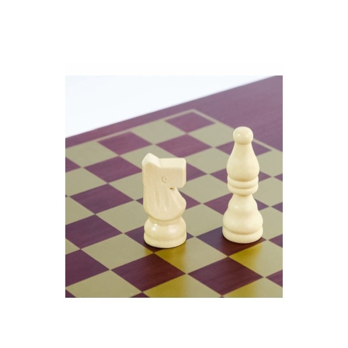 Set Cadou elegant SmartGift  cutie pentru sticla de vin si accesorii vin, cu tabla si piese de sah incluse , culoare cires, Doty [3]