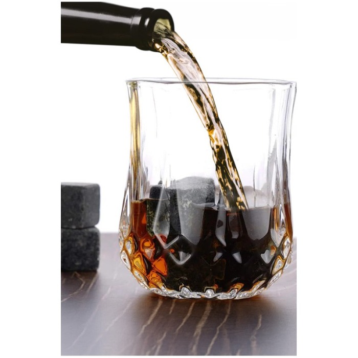 Set cadou pentru barbati WhiskyGame Doty®, cutie eleganta din lemn, 2 pahare, cleste, 8 cuburi din granit si suport pahare, [9]