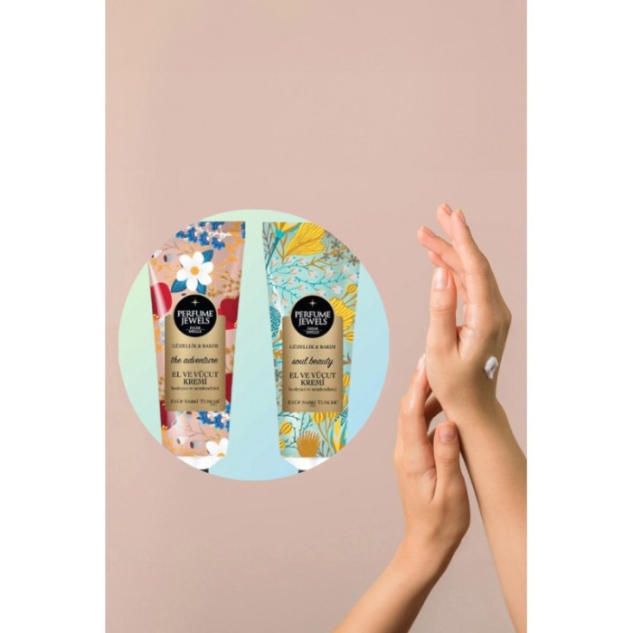 Set Cadou Perfume Jewels Eyup Sabri Tuncer, 2 creme de corp/maini, aroma The Adventure si Soul Beauty, [4]
