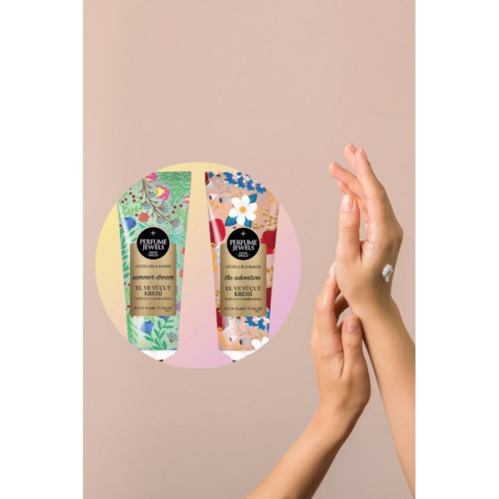 Set Cadou Perfume Jewels Eyup Sabri Tuncer, 2 creme de corp/maini, Summer Dream si The Adventure, 50 ml [4]