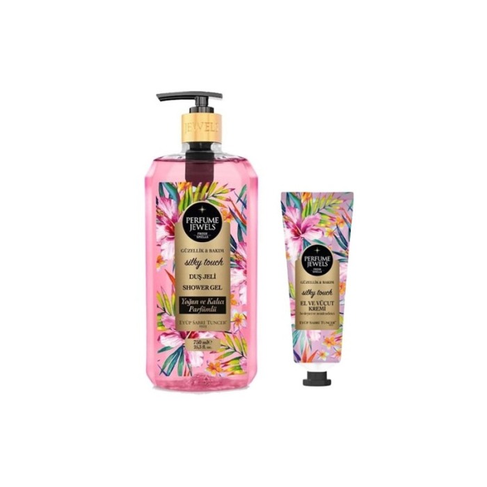 Set Cadou Perfume Jewels Eyup Sabri Tuncer, 2 produse, gel de dus si crema de corp/maini, Silky Touch [1]