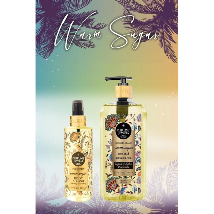 Set Cadou Perfume Jewels Eyup Sabri Tuncer, 2 produse, gel de dus si spray de corp, Warm Sugar [5]