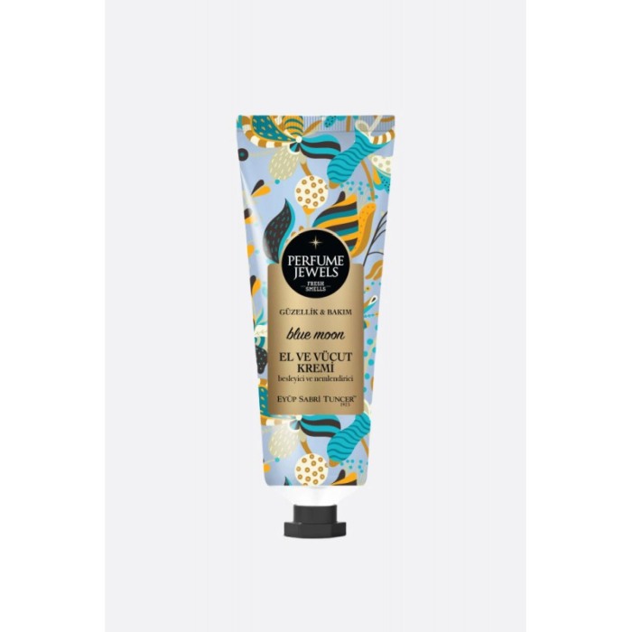 Set Cadou Perfume Jewels Eyup Sabri Tuncer, gel de dus, spray de corp si crema de corp/maini, Blue Moon [5]