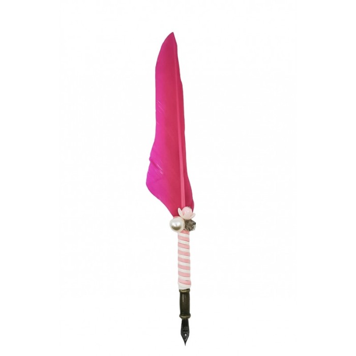 Set caligrafie vintage OldGoldNip, cu penite incluse si calimara, stilou cu pana, roz magenta, Doty®️ [4]