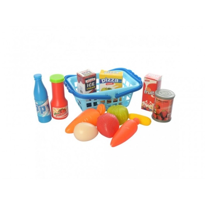 Set casa de marcat,set de joaca supermarket, 34 piese incluse, portabil, sub forma de troler,interactiv, usor de montat,multicol [3]