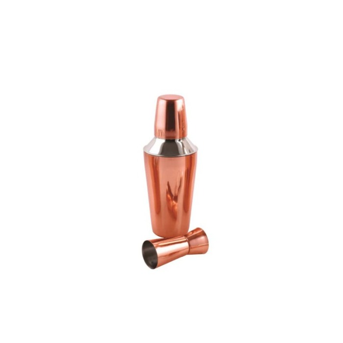 Set cocktail si bauturi Cooper Drinks, 6 piese incluse, inox, design elegant, aramiu/argintiu, 500 ml [4]