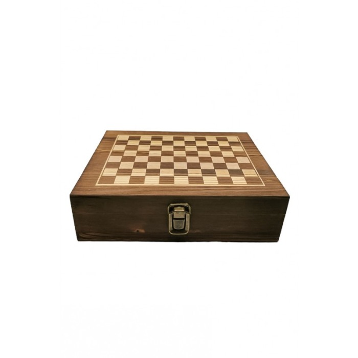 Set cutie eleganta cadou There's Whiskey Doty®, joc de sah, plosca de 150 ml din inox cu 2 pahare pentru tarie, palnie si pipa [7]