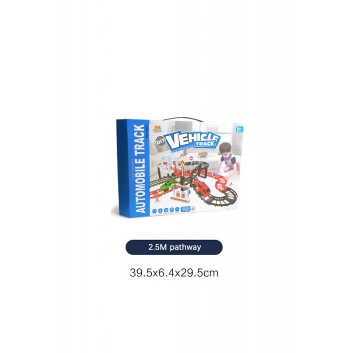 Set de constructie, circuit pentru masini, masina inclusa,accesorii, 36 piese, 2.5 m ,doty [3]