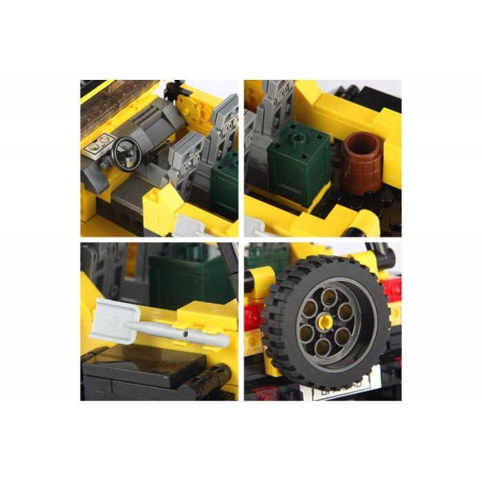 Set de constructie distractiv, model masina OFFROAD ADVENTURE, 610 piese,jucarie de colectie pentru copii si adulti, multicolor, [4]