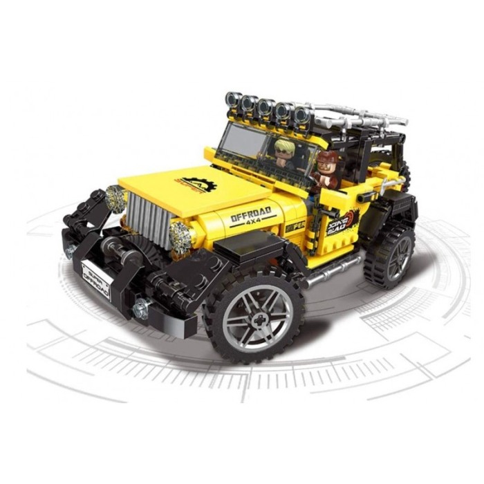 Set de constructie distractiv, model masina OFFROAD ADVENTURE, 610 piese,jucarie de colectie pentru copii si adulti, multicolor, [2]