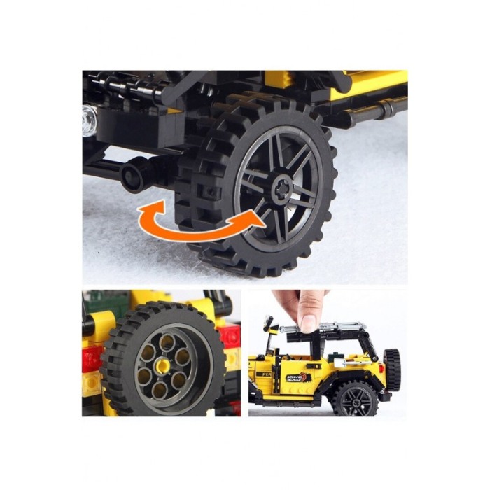 Set de constructie distractiv, model masina OFFROAD ADVENTURE, 610 piese,jucarie de colectie pentru copii si adulti, multicolor, [6]