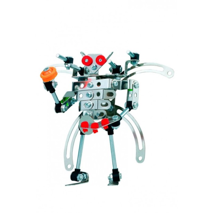 Set de constructie DIY educativ, model robot, 142 piese, multicolor, Doty® [2]