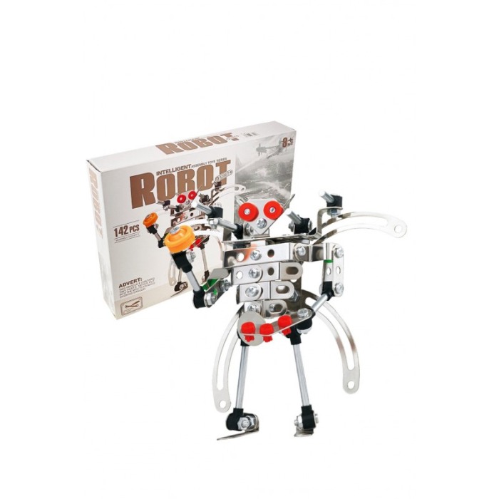 Set de constructie DIY educativ, model robot, 142 piese, multicolor, Doty® [3]