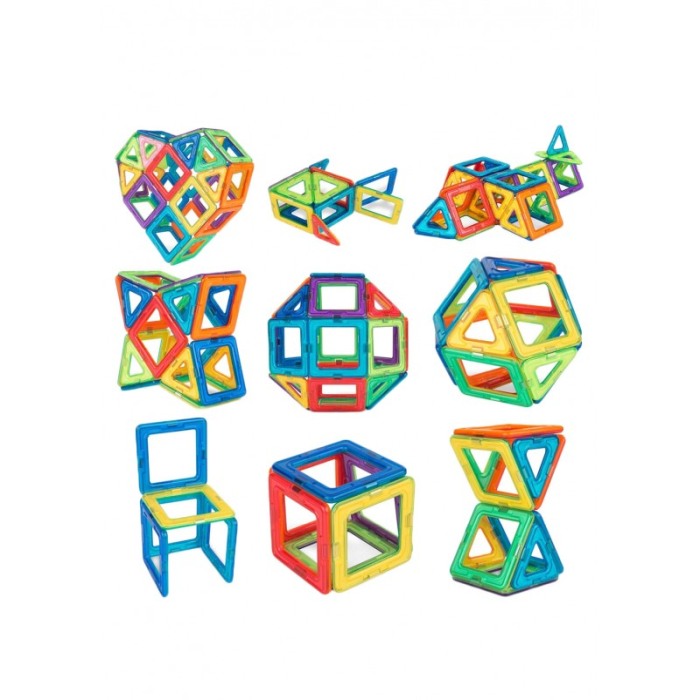 Set de constructie magnetic 3D SmartBrick Doty®, 38 de piese, Distractiv, Creativ si Educativ, Multicolor [1]