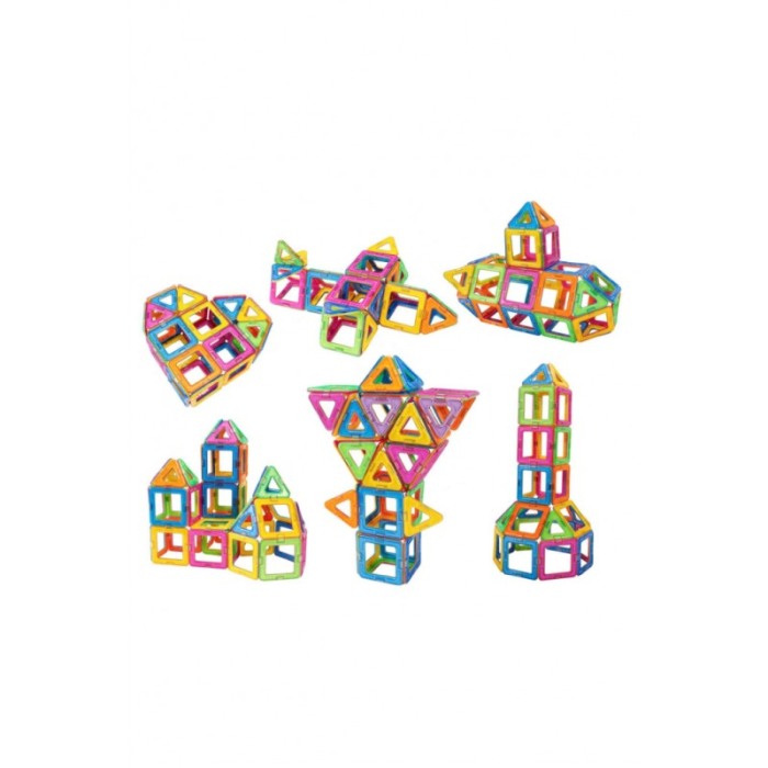 Set de constructie magnetic 3D SmartBrick Doty®, 38 de piese, Distractiv, Creativ si Educativ, Multicolor [2]