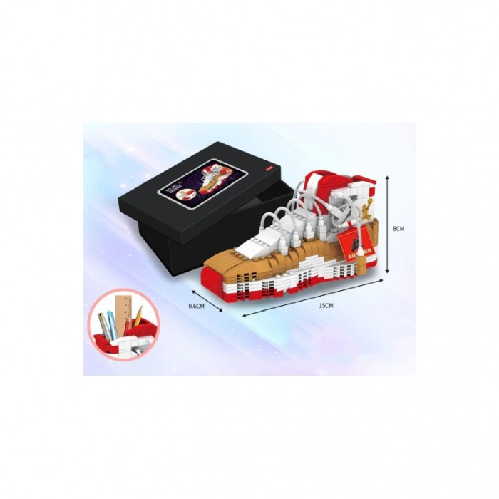 Set de constructie Sneakers Style,589 de piese, model adidas, 15x9.5x8 cm , multicolor [2]