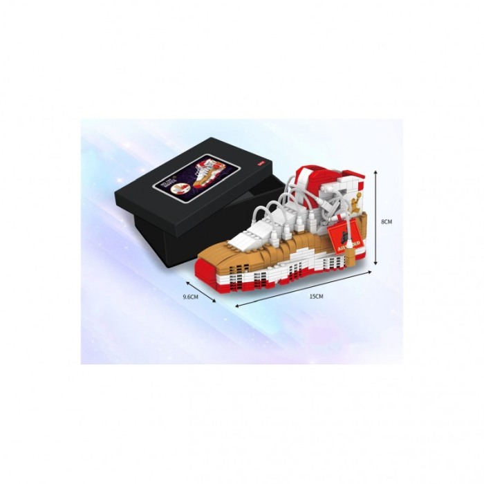 Set de constructie Sneakers Style,589 de piese, model adidas, 15x9.5x8 cm , multicolor [3]