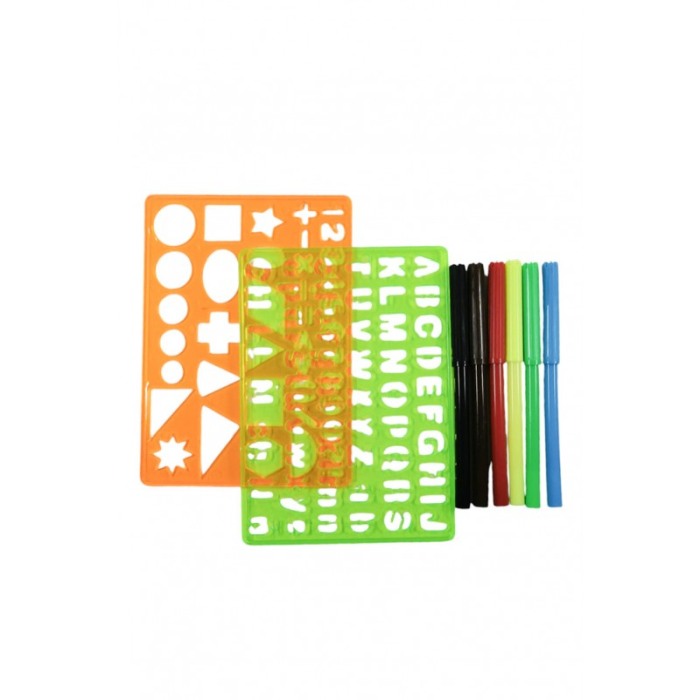 Set de desenat tip matrita SmartDraw Doty®, joc creativ si educativ, carioci incluse, multicolor [1]