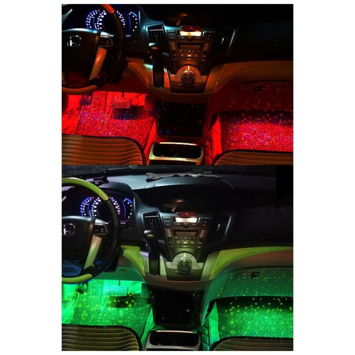 Set de lumini de atmosfera pentru masina TuningLights, LED, 7 culori, control prin telecomanda, 133 × 30 × 19 mm, Doty®️ [6]
